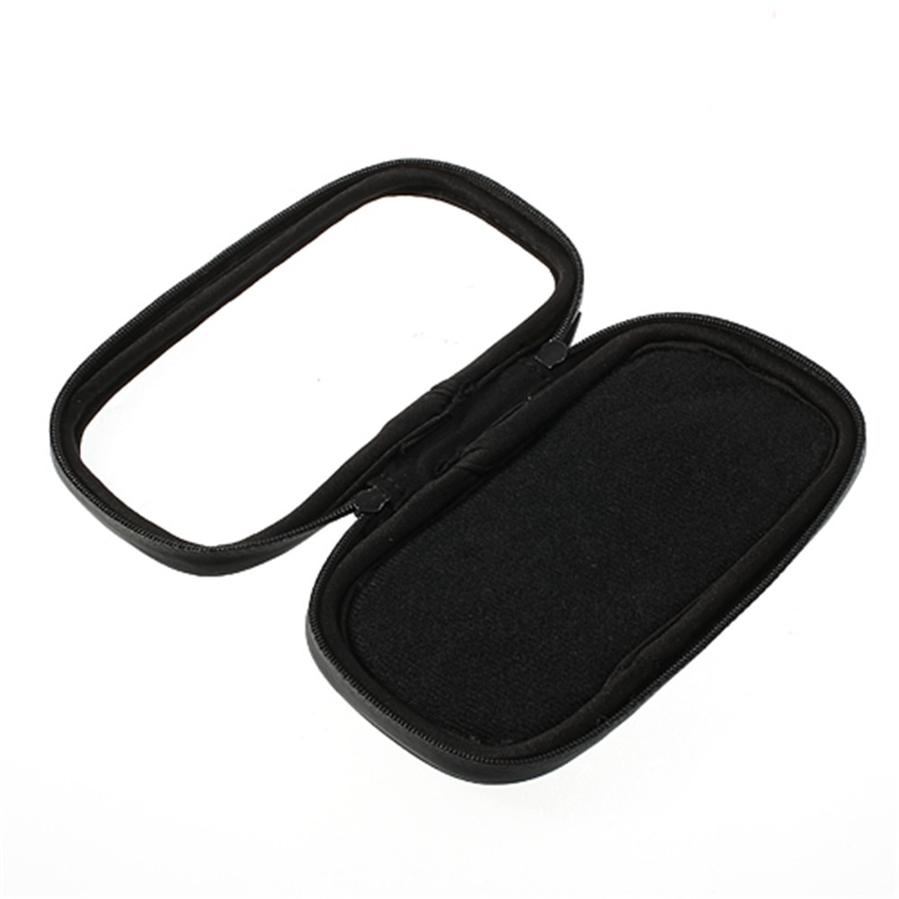 Porte-miroir De Rétroviseur De Moto De Rotation À 360 Degrés Avec Boîtier De Téléphone Imperméable, Taille: 14,5 X 7,5 Cm