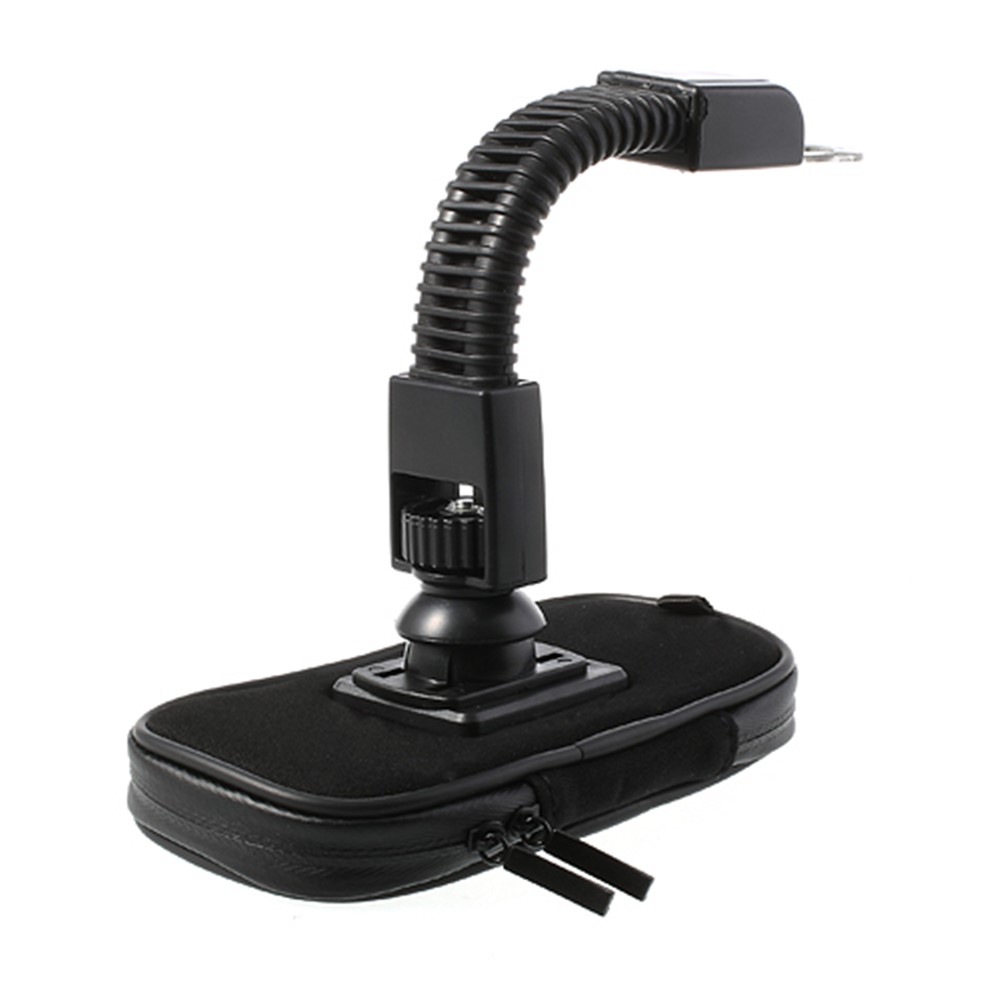 360 Degree Rotation Motorcycle Rearview Mirror Holder w/ Waterproof Phone Case, Size: 14.5 x 7.5cm-5