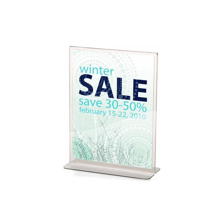 Clear Acrylic Magnetic Closure Card Menu Photo Vertical Display Holder Stand, Size: 21 x 31cm-7