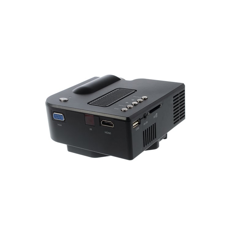 Mini Multimedia Home LED Projector Theater with HDMI / SD / USB / AV / VGA Port - Black-3