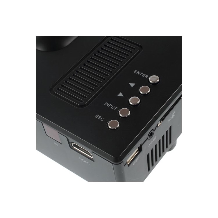 Mini Multimedia Home LED Projector Theater with HDMI / SD / USB / AV / VGA Port - Black-6