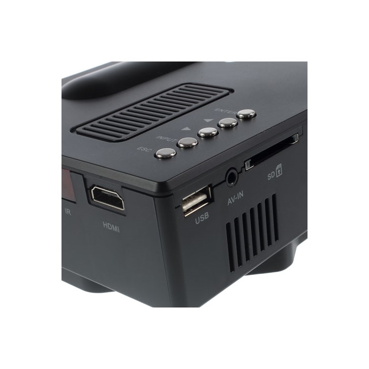 Mini Multimedia Home LED Projector Theater with HDMI / SD / USB / AV / VGA Port - Black-7