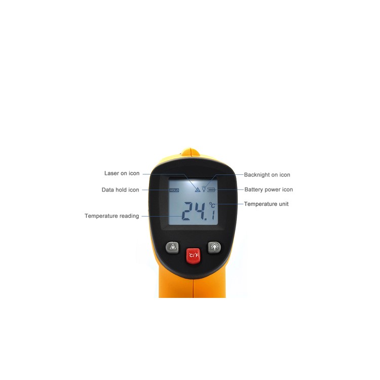 GM300 1.2-inch LCD Display Infrared Thermometer Gun Temperature Meter Laser Targeting-10