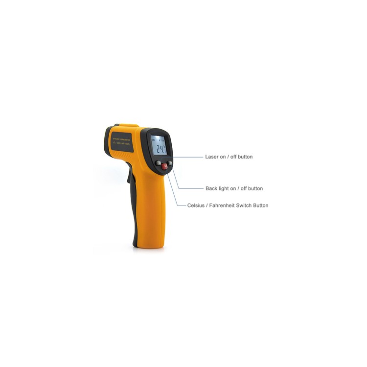 GM300 1.2-inch LCD Display Infrared Thermometer Gun Temperature Meter Laser Targeting-3