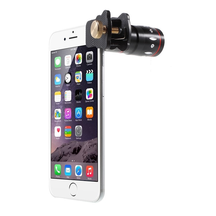 Universal Clip 4 in 1 10X Telephone Lens + Fish Eye Lens + Wide-angle & Macro Lens Kit for iPhone iPad Samsung LG Etc - White-2