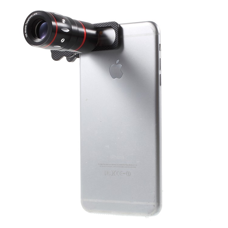 Universal Clip 4 in 1 10X Telephone Lens + Fish Eye Lens + Wide-angle & Macro Lens Kit for iPhone iPad Samsung LG Etc - White-4