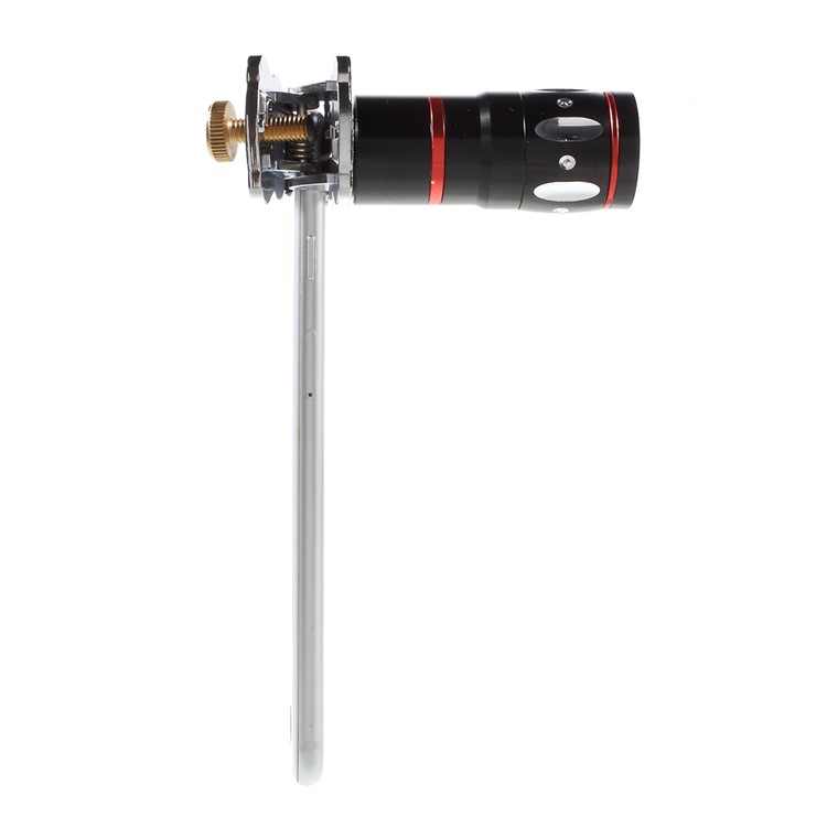 Universal Clip 4 in 1 10X Telephone Lens + Fish Eye Lens + Wide-angle & Macro Lens Kit for iPhone iPad Samsung LG Etc - Gold-3