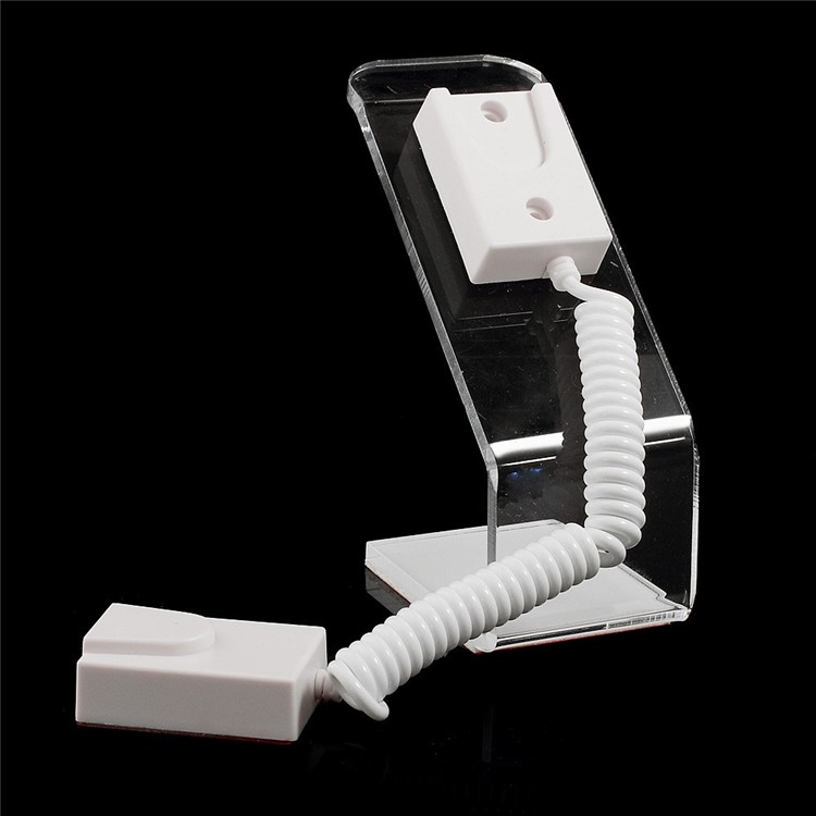anti-perdida soporte de exhibición de acrílico del teléfono cable retráctil para el iphone Samsung LG Nokia Huawei MP3 MP4 etc - 4