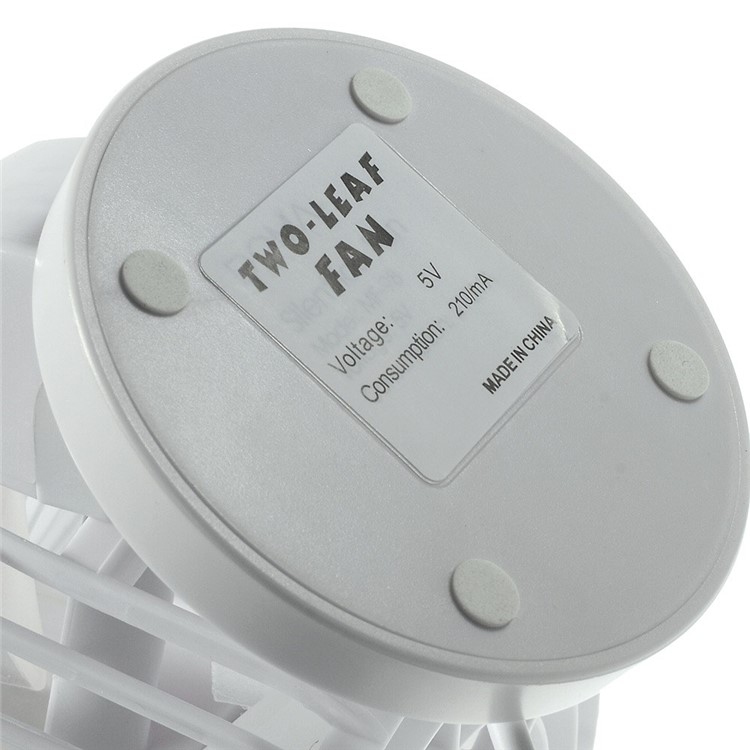 Mini USB Double Blade Fan - White-5