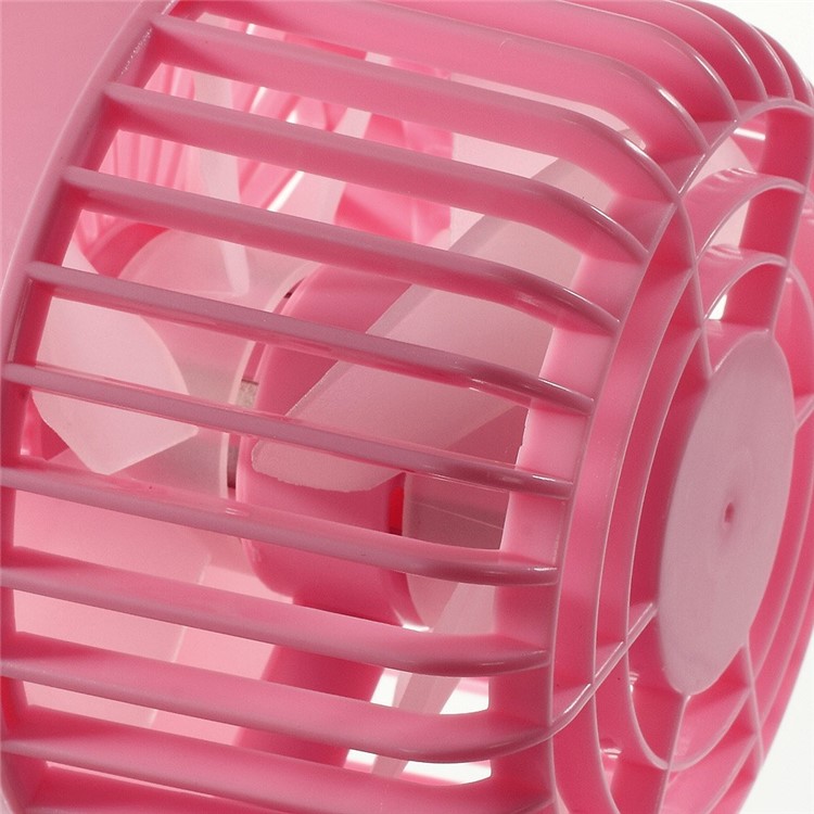 Portable USB Double Blade Fan - Pink-6