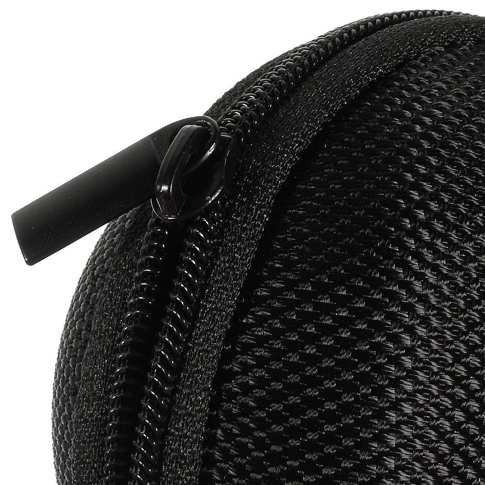 Portable Earphone Headphone Earbud Carrying Storage Bag Pouch - Black-4