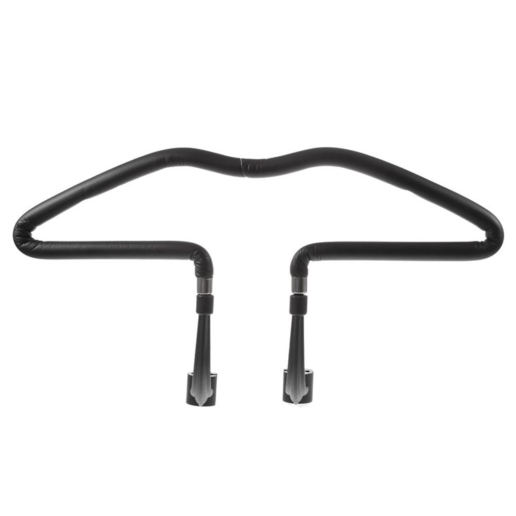 Chrome Steel Car Coat Hanger Seat Headrest Clothes Holder - Black-2