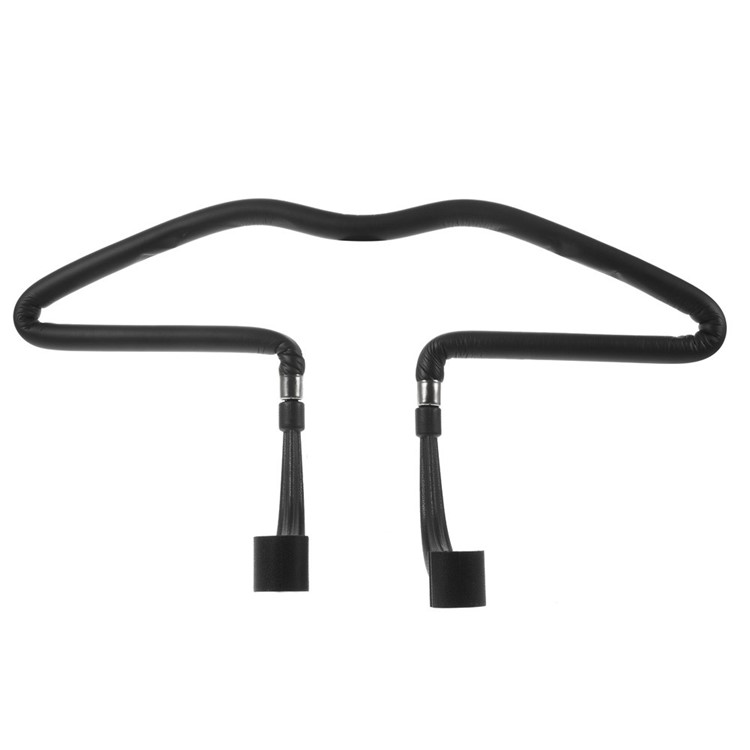Chrome Steel Car Coat Hanger Seat Headrest Clothes Holder - Black-3