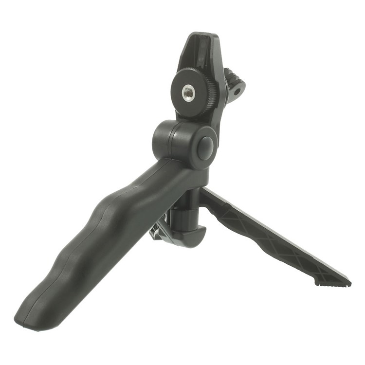 Black Foldable Pistol Style Grip Tripod w/ Mount Adapter for Gopro Hero 2 3 3+-4