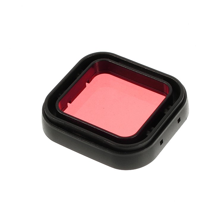 Red Snap-on Dive Housing Filter Water Color Correction for Gopro Hero 3+-2