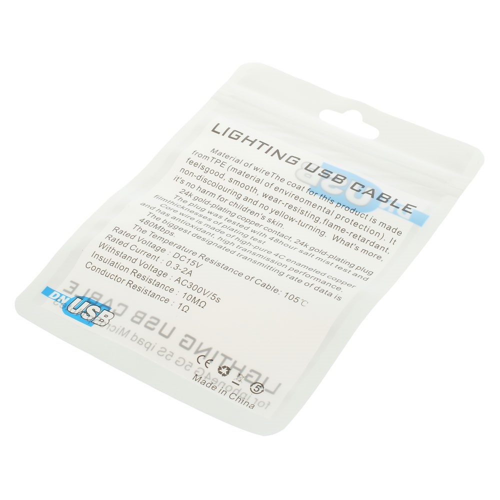 50Pcs/Lot Waterproof Plastic Package Bags for USB Cable, Size: 12 x 9.5cm-2