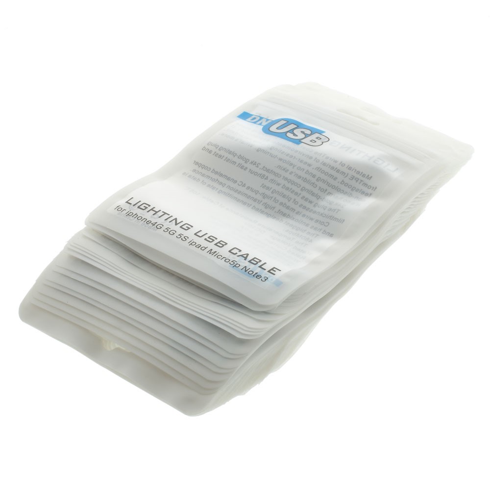 50Pcs/Lot Waterproof Plastic Package Bags for USB Cable, Size: 12 x 9.5cm-3