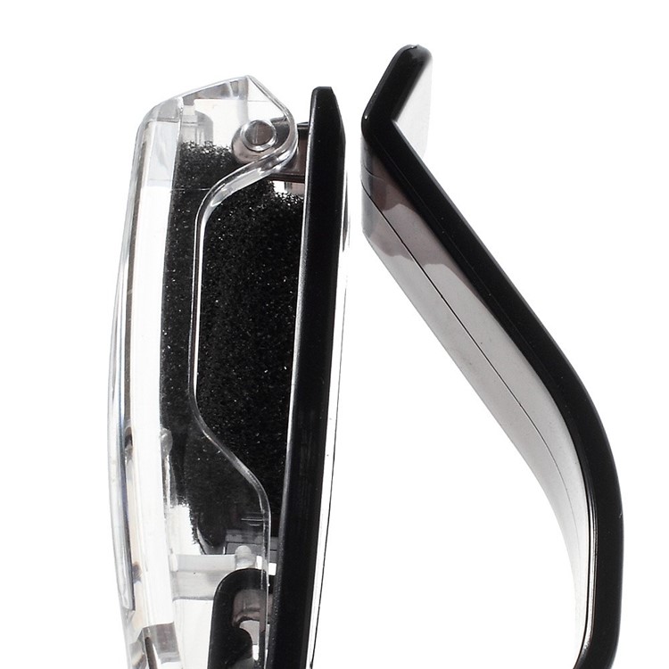 Car Visor Glasses Clip Sunglasses Ticket Holder - Silver-4