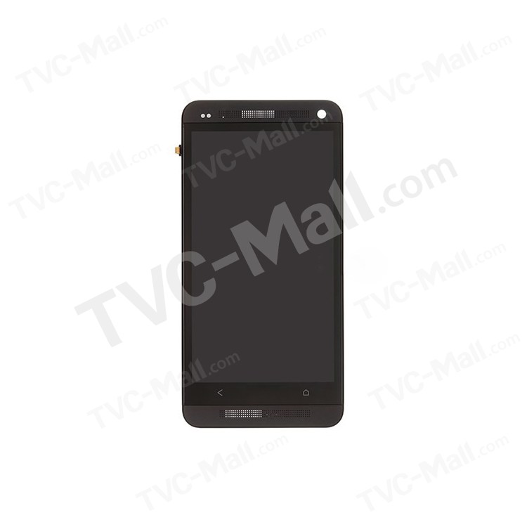 Black Front Housing LCD Assembly with Touch Screen Digitizer for HTC One M7 801e OEM-1