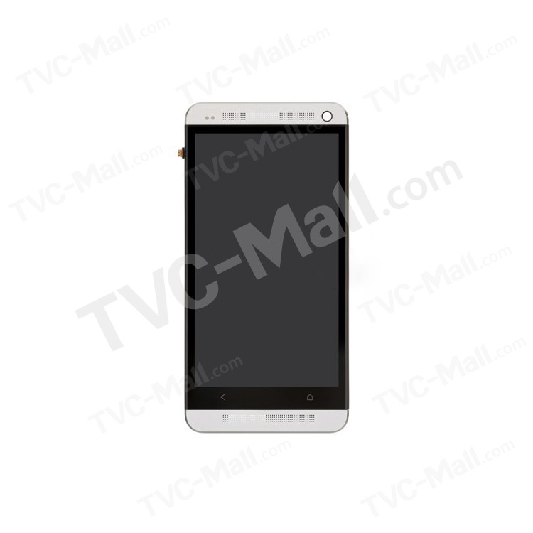 White Front Housing LCD Assembly with Touch Screen Digitizer for HTC One M7 801e OEM-1
