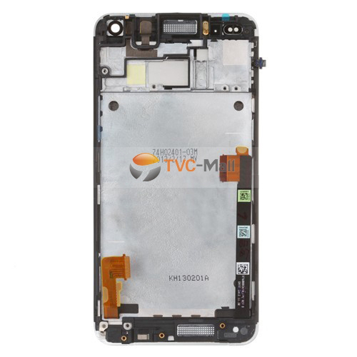 White Front Housing LCD Assembly with Touch Screen Digitizer for HTC One M7 801e OEM-2