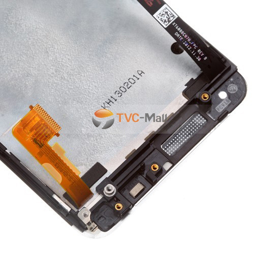 White Front Housing LCD Assembly with Touch Screen Digitizer for HTC One M7 801e OEM-3