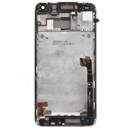 Gold LCD Touch Screen Digitizer Assembly with Front Housing for HTC One M7 801e OEM-2