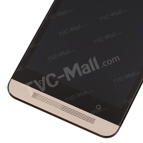 Gold LCD Touch Screen Digitizer Assembly with Front Housing for HTC One M7 801e OEM-4