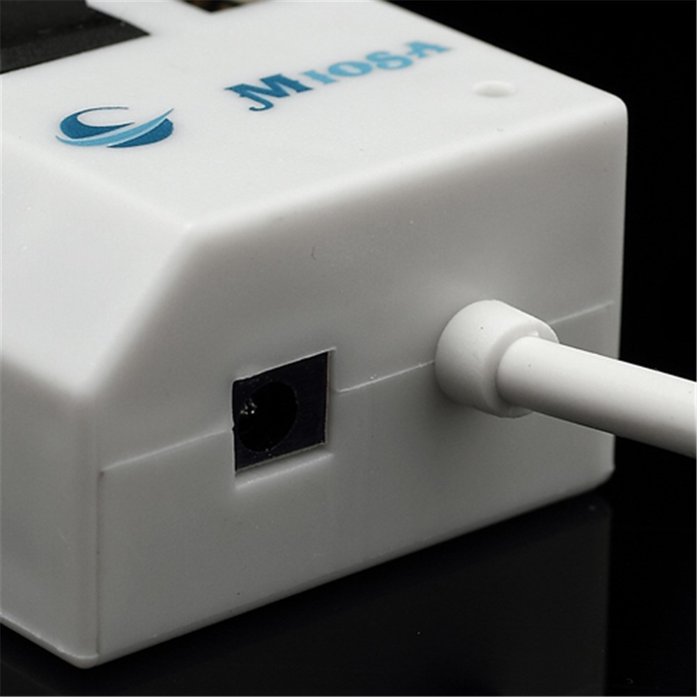 4 Port Hi-Speed USB 2.0 HUB w/ ON/OFF Switch for Laptop PC - White-3
