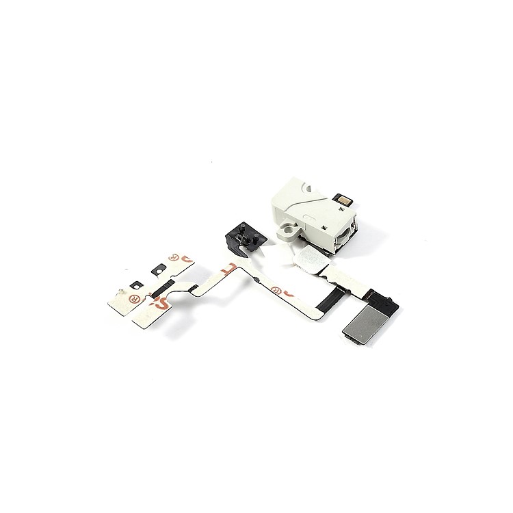 OEM Earphone Jack Audio Flex Cable Ribbon for iPhone 4 4G - White-3