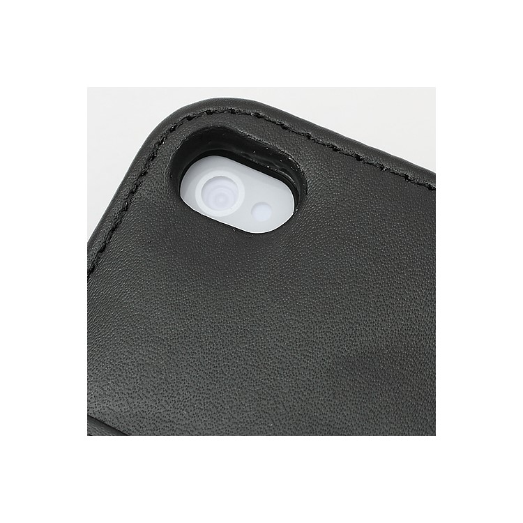 Elegant Magnetic Folio Leather Wallet Case for iPhone 4 4S - Black-5