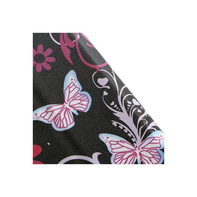 Butterfly & Flower Card Slot Leather Stand Case Shell for iPhone 4 4S-7
