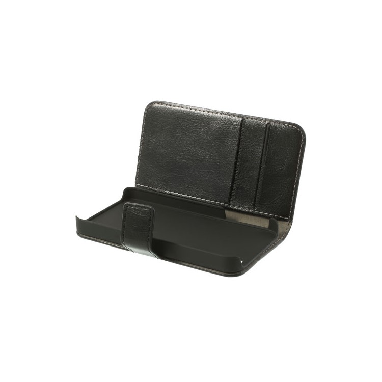 Black Crazy Horse Wallet Leather Case Stand for iPhone 4 4s-6