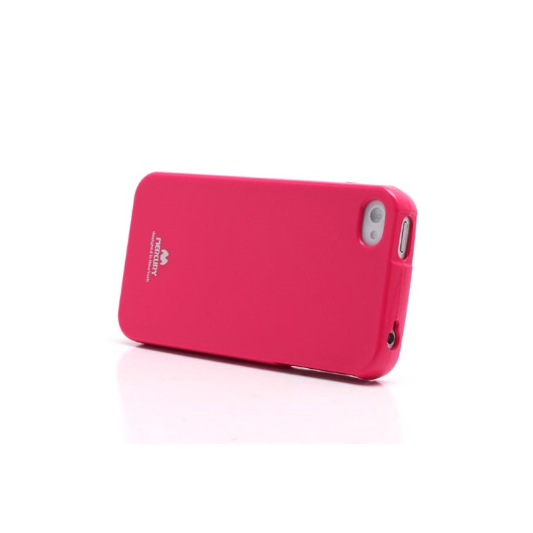 Mercury Shimmering Powder TPU Gel Case Cover for iPhone 4 4S - Rose-3
