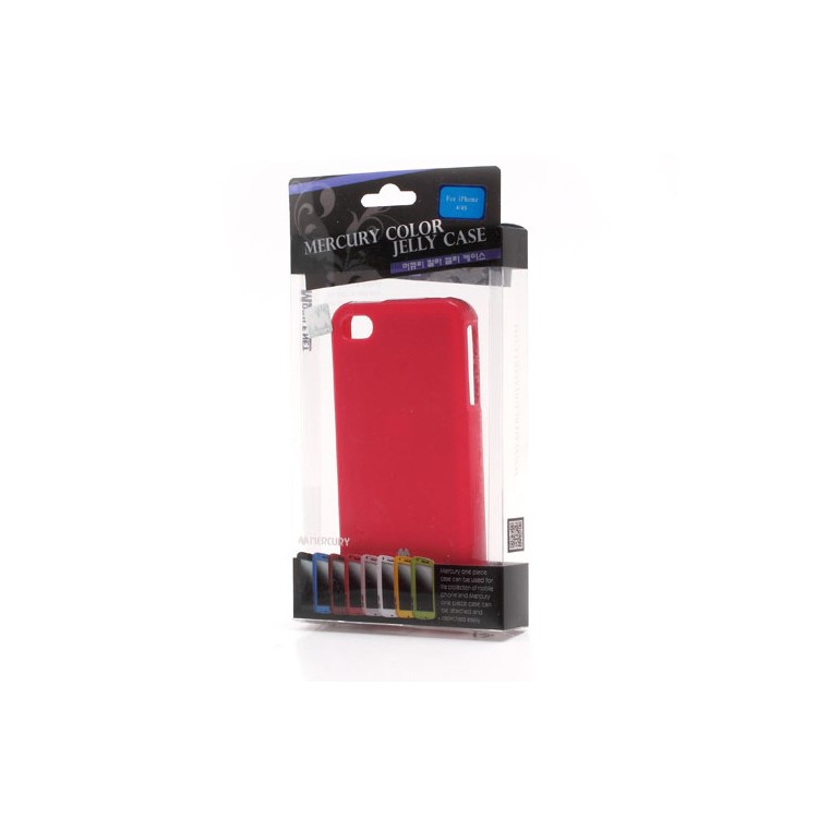 Mercury Shimmering Powder TPU Gel Case Cover for iPhone 4 4S - Rose-8