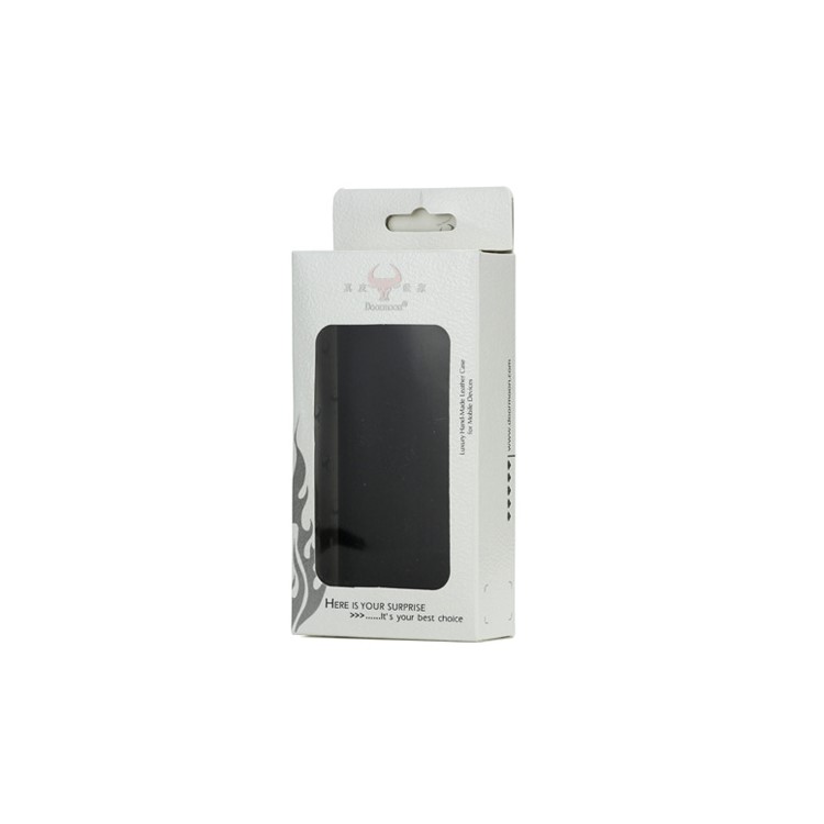 Doormoon Genuine Real Wallet Leather Case for iPhone 5 with Stand - Black-6