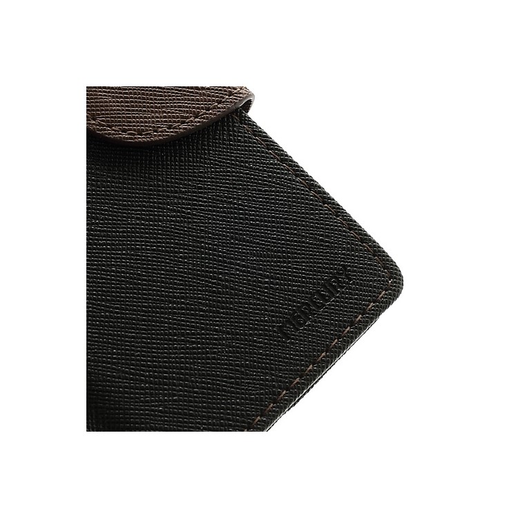 Mercury Fancy Diary Wallet Style Leather Stand Case Cover for iPhone 5 - Brown / Black-9