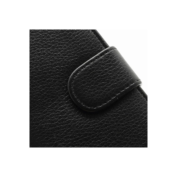 Black Detachable Belt Clip Leather Wallet Case for iPhone 5-6