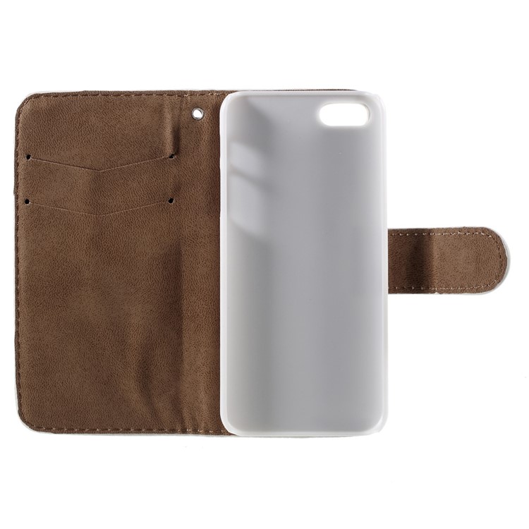 Elegant Bling Diamante Flower iPhone 5 Leather Cover Stand-8