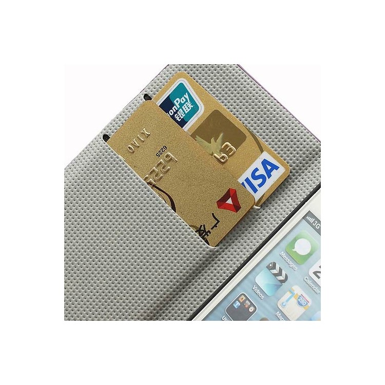 Meteor Shower Wallet Leather Case Cover with Stand for iPhone 5-10