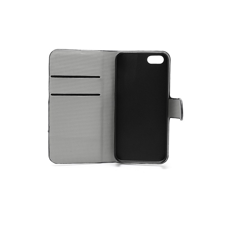 Butterfly & Flower Card Slot Leather Stand Case Shell for iPhone 5-7