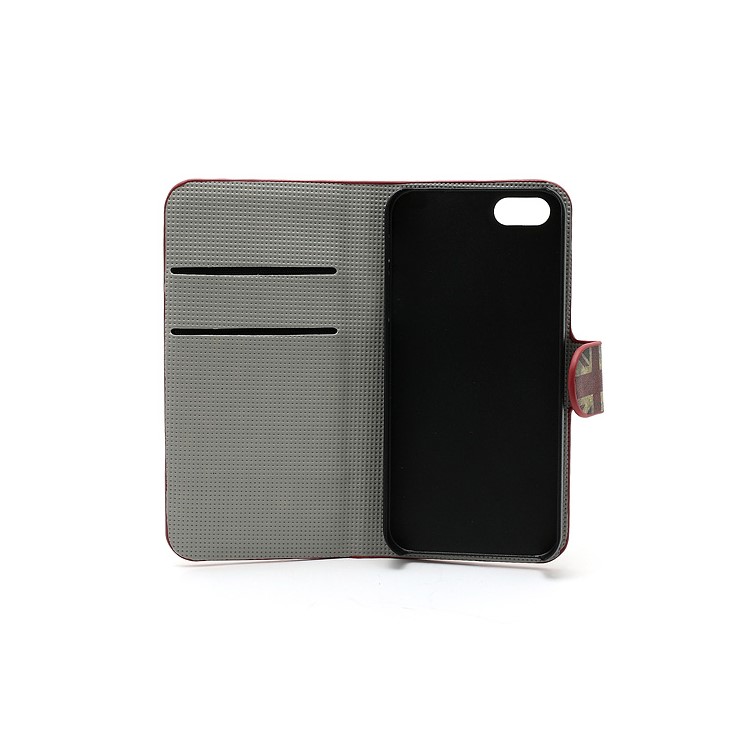 iPhone 5 Vintage Union Jack Flag Magnetic Wallet Leather Case Stand-7