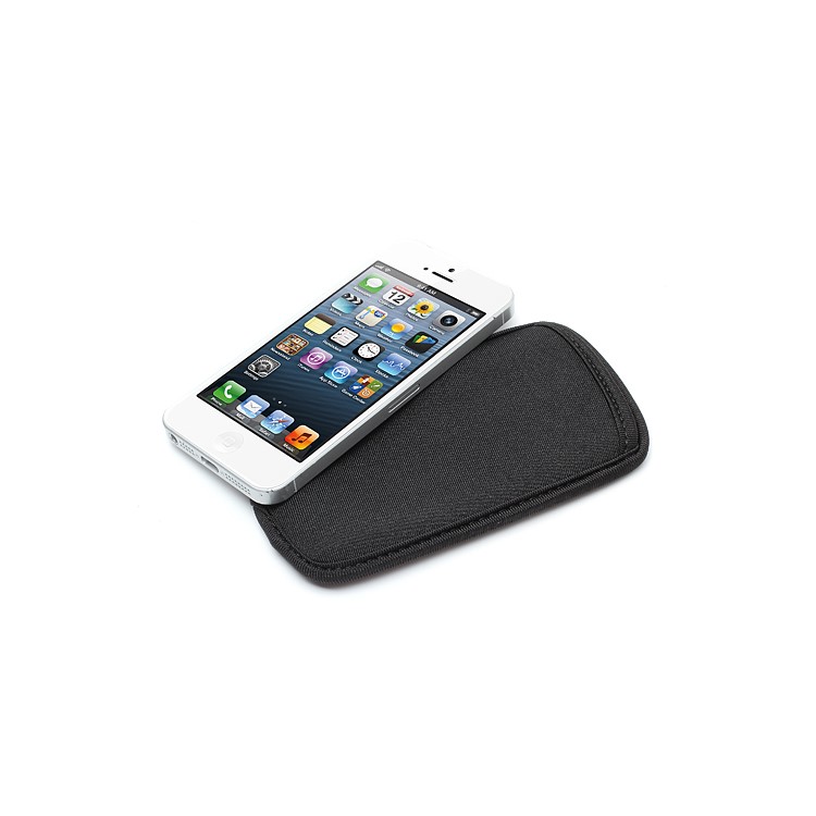 Black Soft Cloth Sleeve Pouch Bag Cover for iPhone 5 5s 5c 4 4S iPod Touch 5, Size: 12.5 x 6.5cm-2