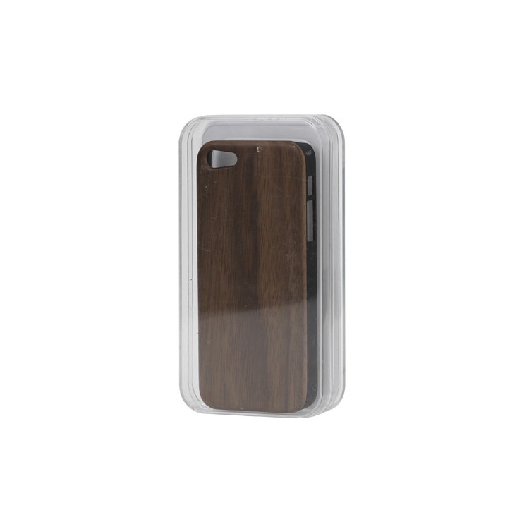 Real Genuine Walnut Wood Wooden Case Cover for iPhone 5 5s - Black Edge-5