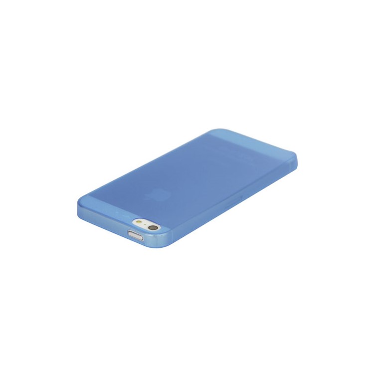 Super Thin 0.3mm Outer Matte Inner Glossy Hard Case for iPhone 5 - Blue-3