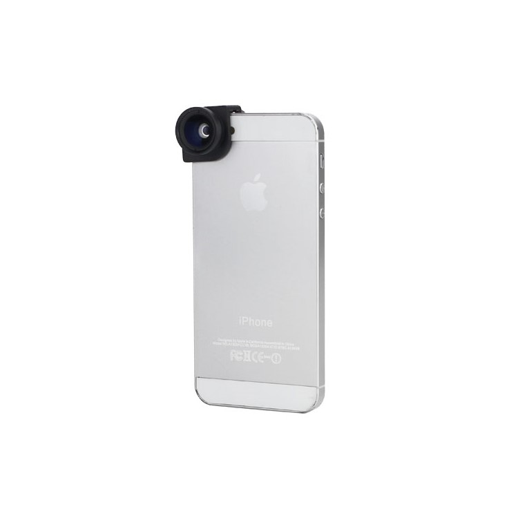 3in1 Fisheye Lens + Wide Angle + Micro Lens Phone Kit Set for iPhone 5 5s - Black-2