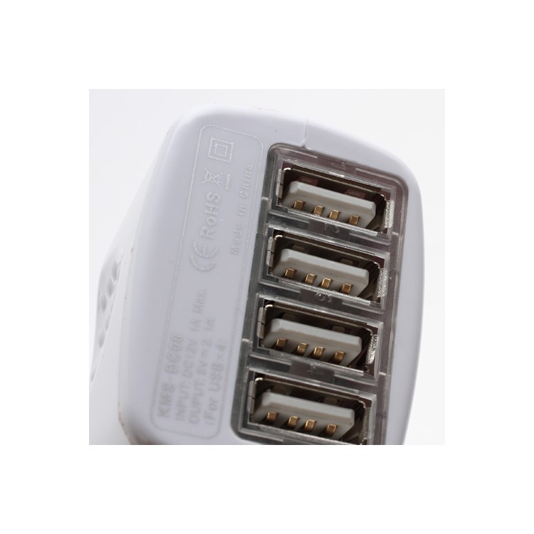 4-Port USB Car Charger Adapter for iPhone iPad iPod Samsung HTC Sony Nokia LG etc-4