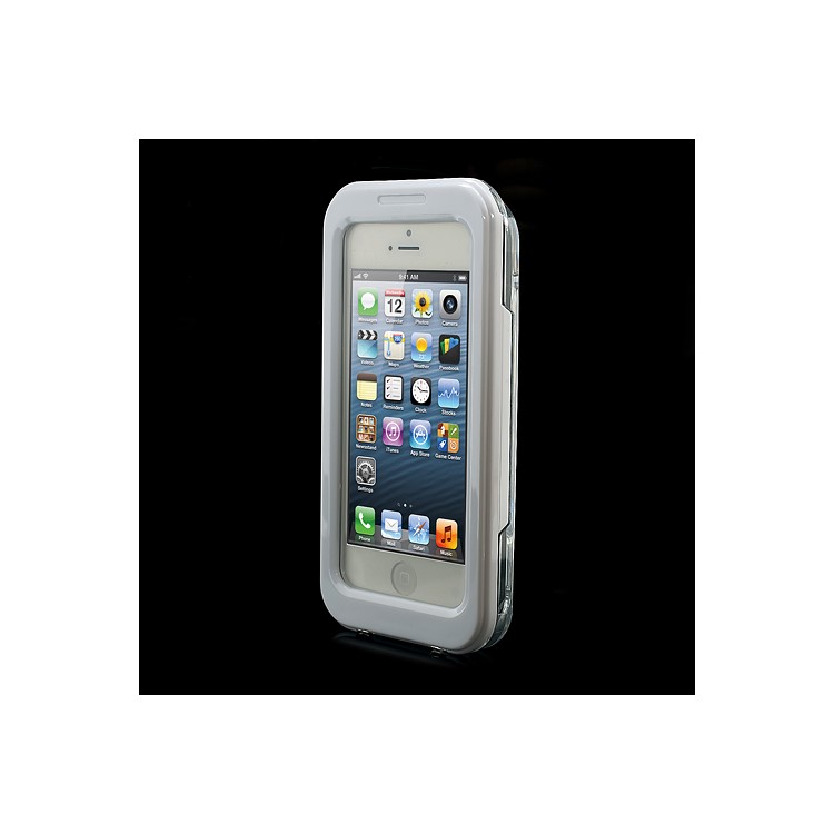 IPX-8 Universal Waterproof Case Cover for iPhone 5 4S 4 + Neck Strap - White-2
