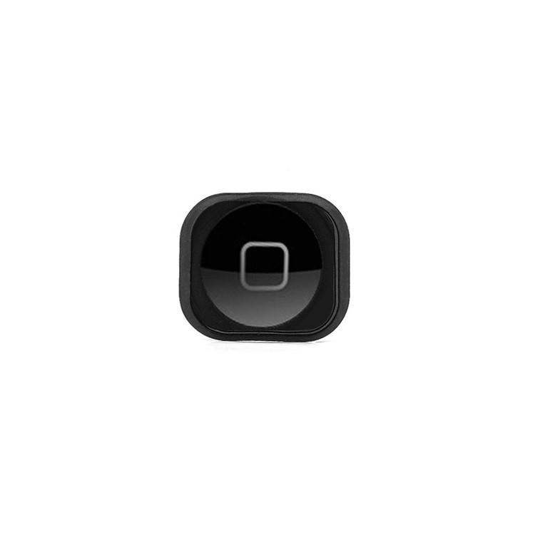 OEM Home Button Key with Rubber Ring Gasket Replacement for iPhone 5 - Black-1