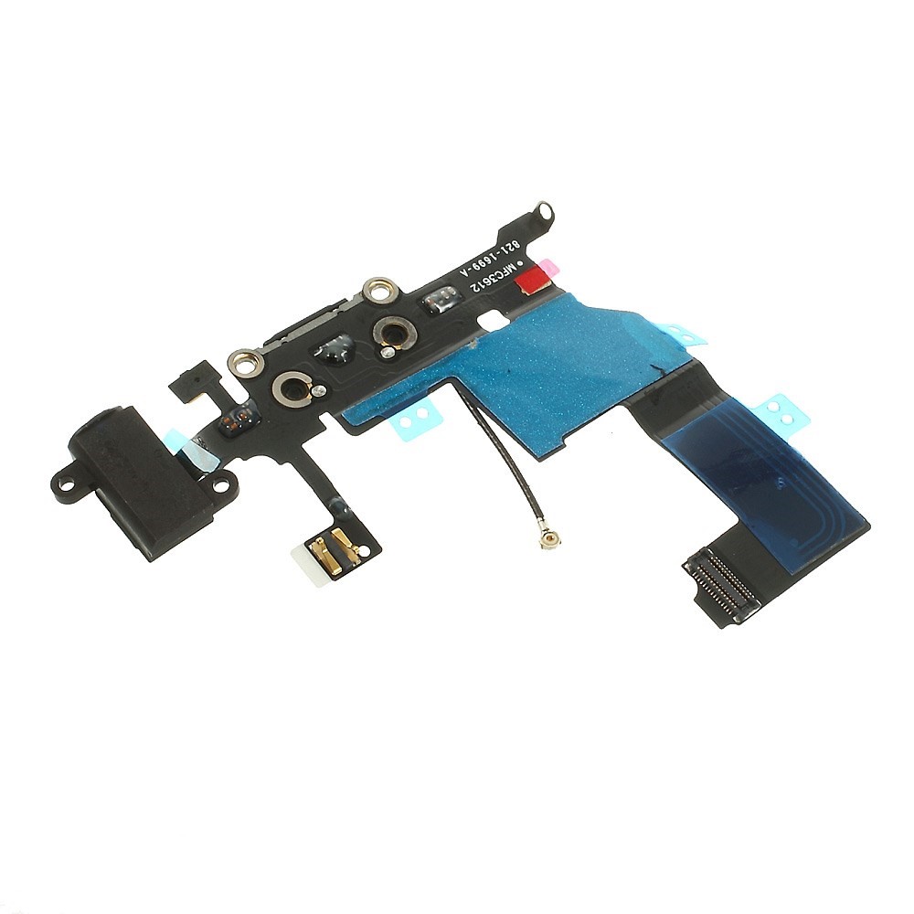 For iPhone 5 Charging Port Dock Connector Earphone Jack Flex Cable (OEM, not brand new) - Black-2